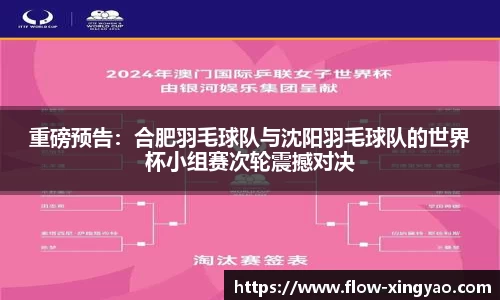 重磅预告：合肥羽毛球队与沈阳羽毛球队的世界杯小组赛次轮震撼对决